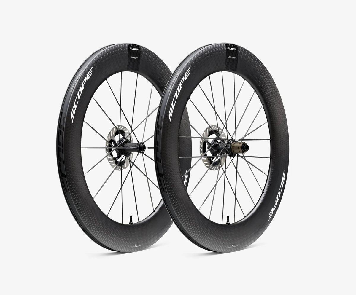 SCOPE Artech 8.T Carbon TT/Triathlon Wheelset - White Decals