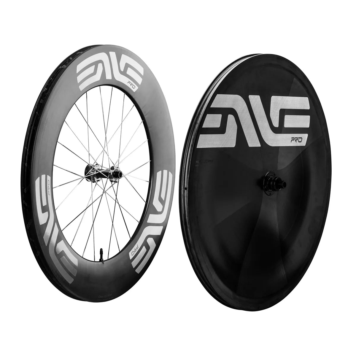 ENVE SES 100 PRO Front + SES Disc PRO Rear Wheelset - Silver — complete front and rear wheels
