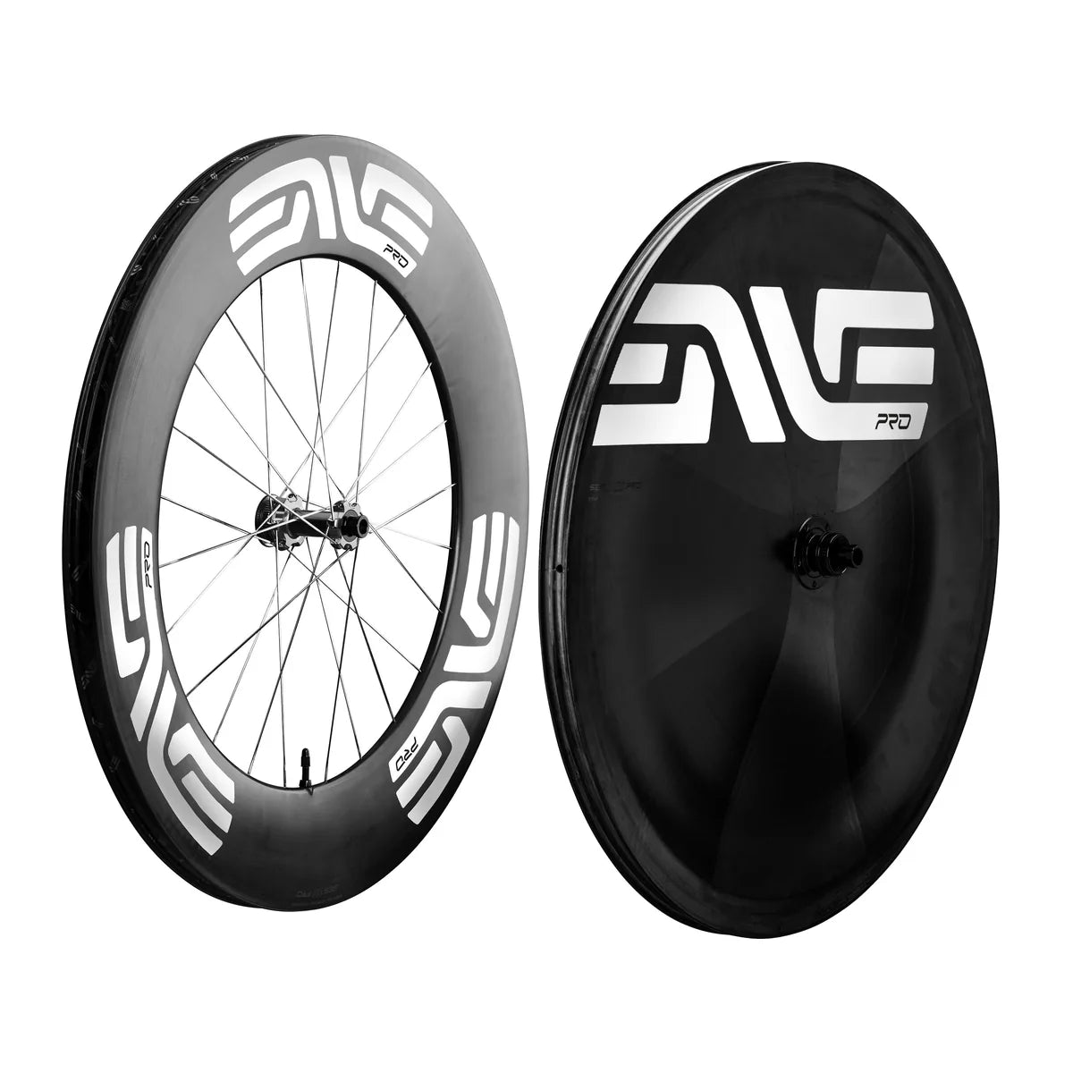 ENVE SES 100 PRO Front + SES Disc PRO Rear Wheelset - White — complete front and rear wheels