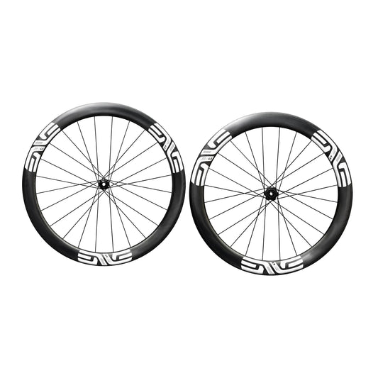 ENVE SES 4.5 Disc Wheelset - Black/White Decals — complete front and rear wheelset