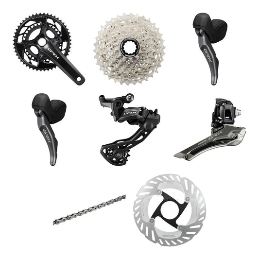 SHIMANO GRX groupset component layout