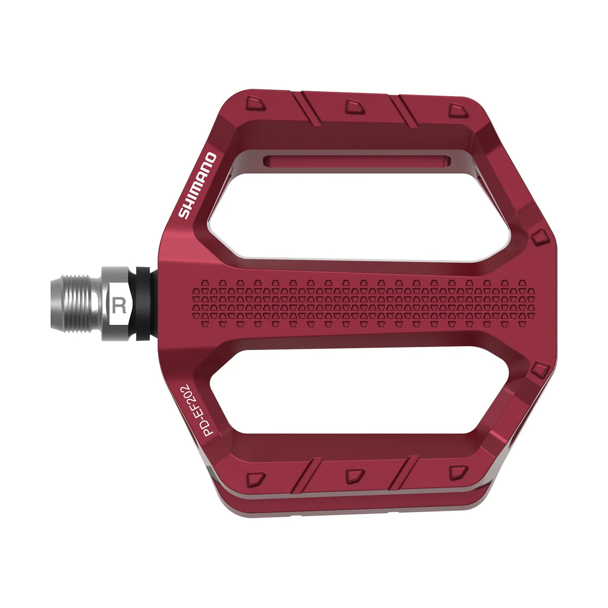 SHIMANO PD-EF202 Flat Pedals - Red