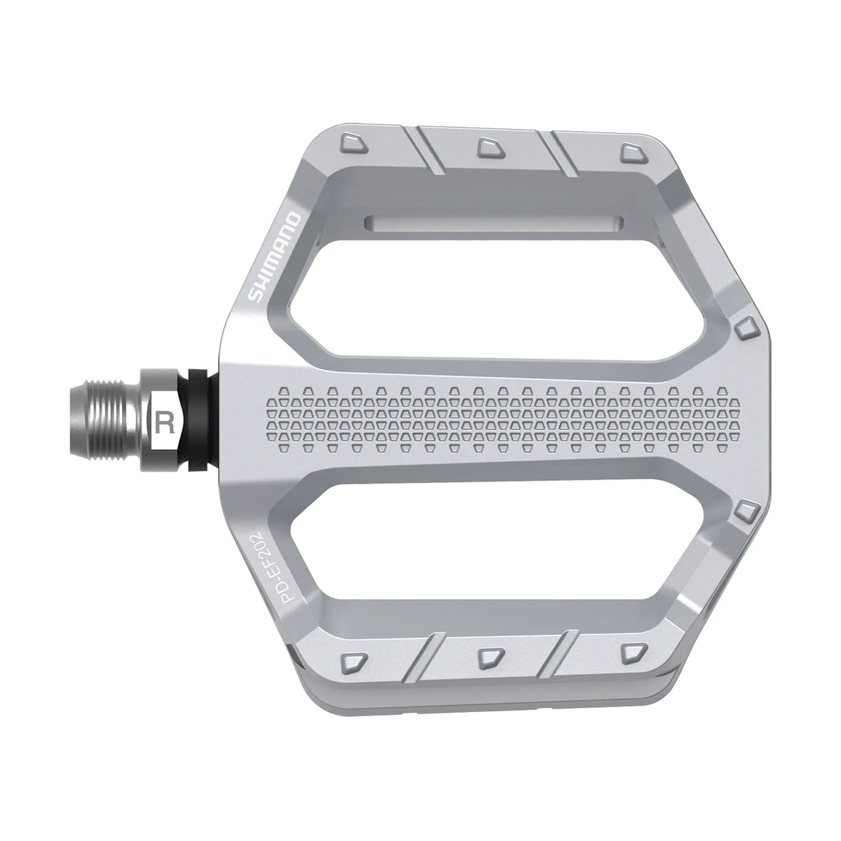 SHIMANO PD-EF202 Flat Pedals - Silver