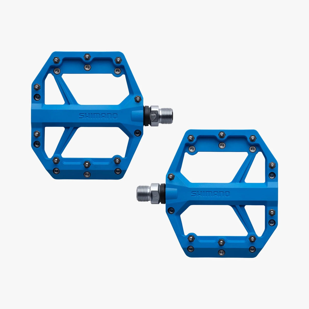 SHIMANO PD-GR400 Flat Pedals - Blue