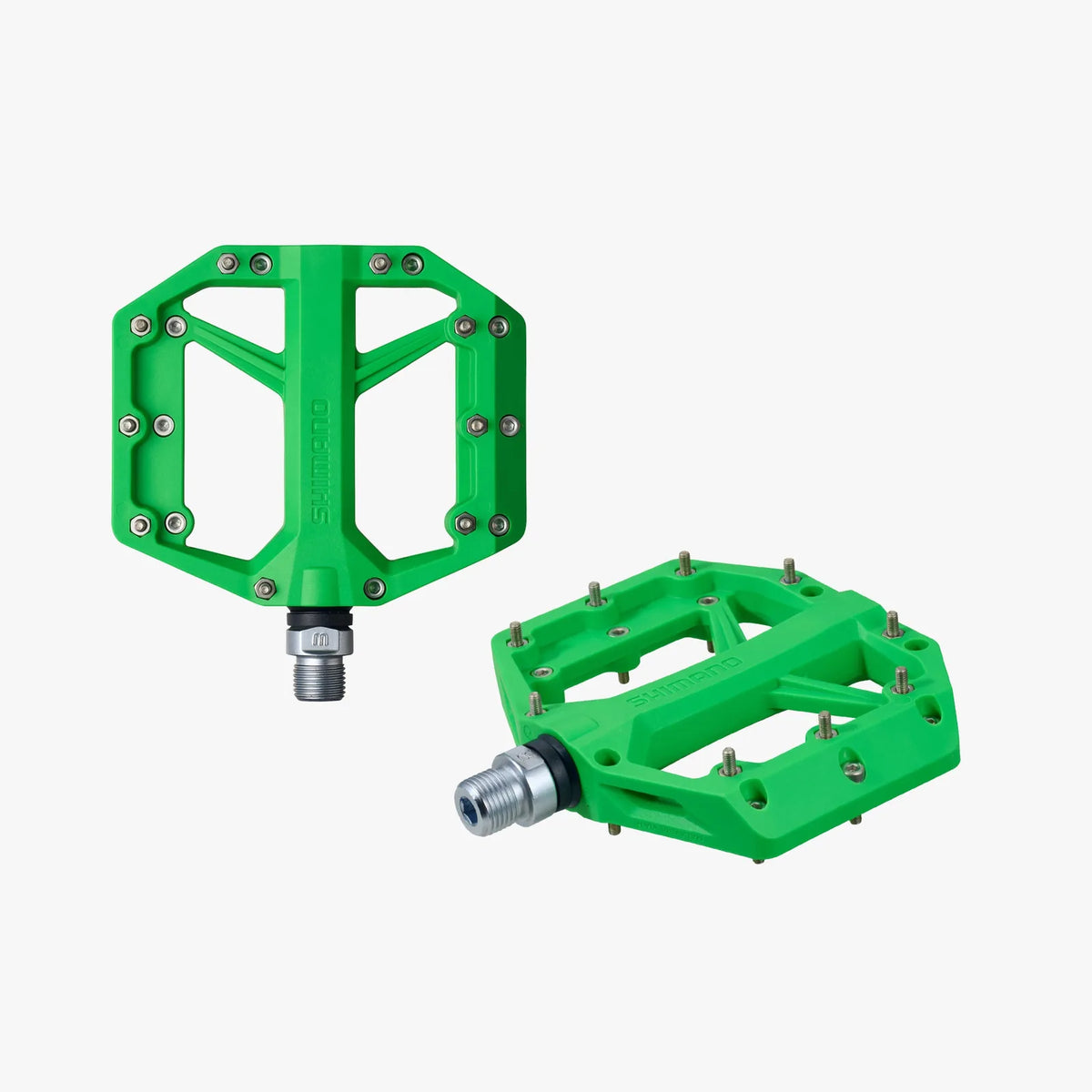 SHIMANO PD-GR400 Flat Pedals - Green