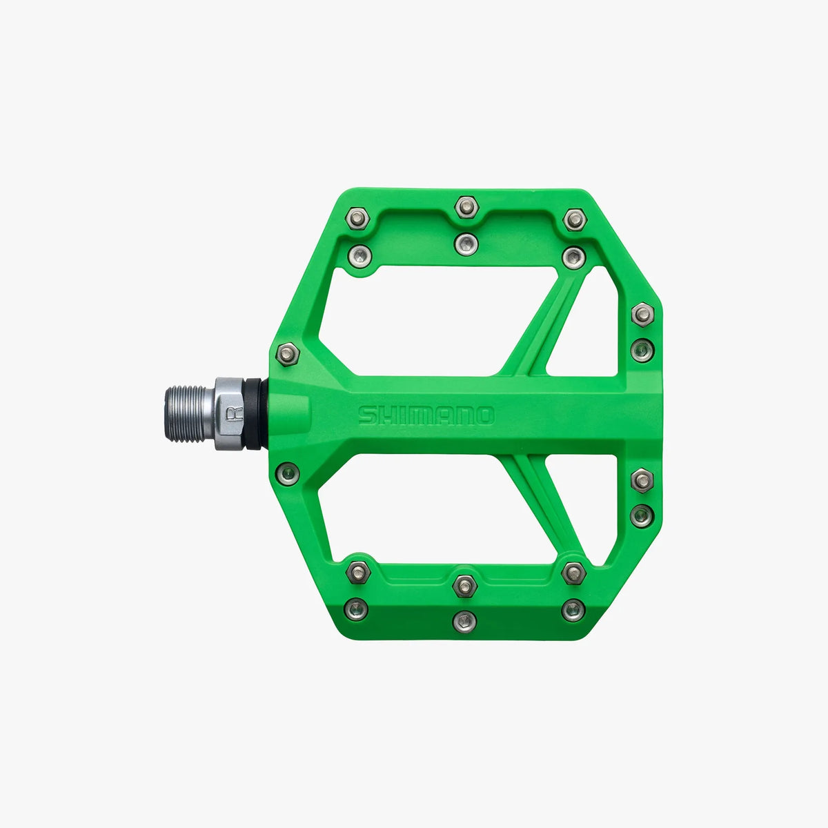 SHIMANO PD-GR400 Flat Pedals - Green