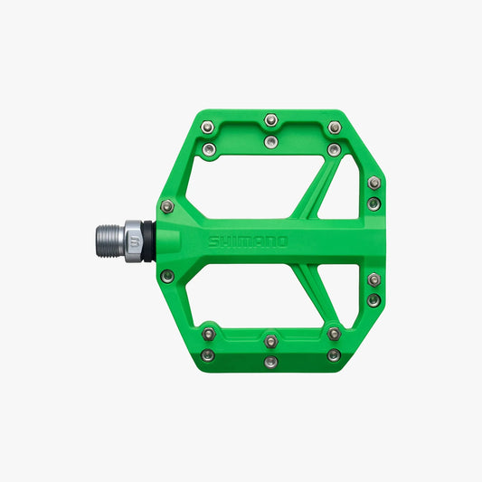 SHIMANO PD-GR400 Flat Pedals - Green