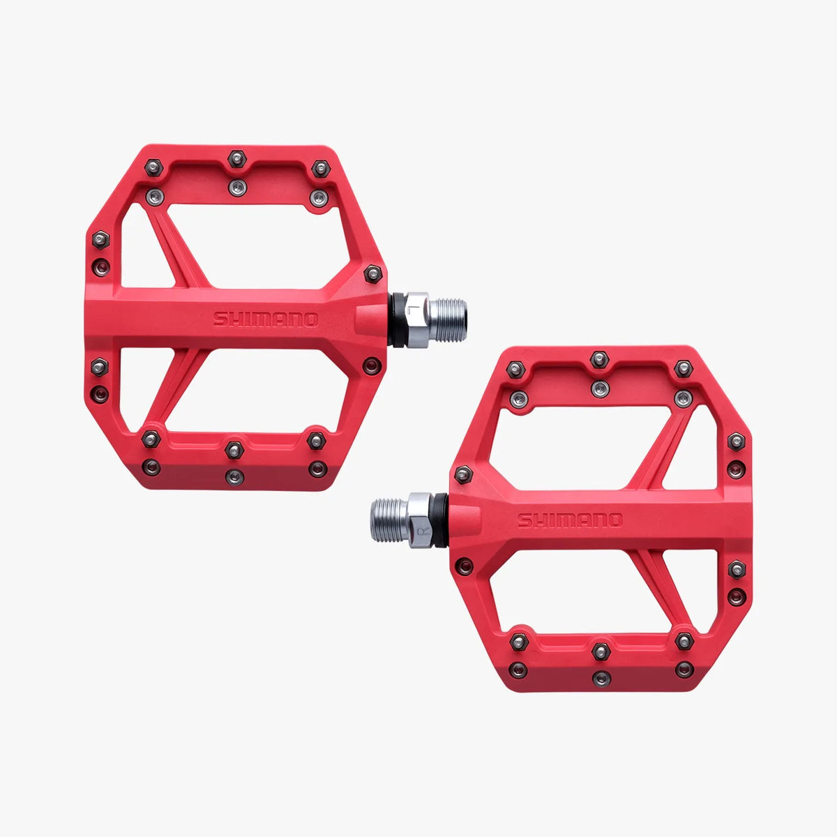 SHIMANO PD-GR400 Flat Pedals - Red
