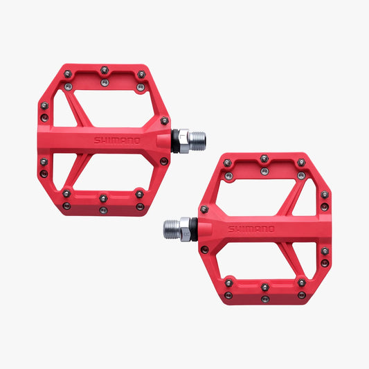 SHIMANO PD-GR400 Flat Pedals - Red