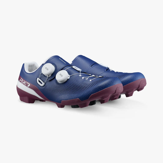 SHIMANO RX710 Gravel Cycling Shoes - Navy