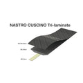 SILCA NASTRO CUSCINO Styrbånd - Sort/NEON ORANGE