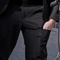 SILENCIOSA Cargo Pants - Black-Casual Pants-