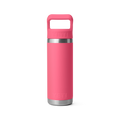 YETI Rambler 18oz/532m Flaske with Straw Kasket - Tropical Pink
