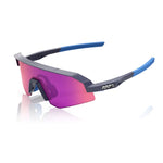 RIDE 100% Slendale XS Sunglasses - Satin Storm Metallic / Purple Multilayer Mirror Lens