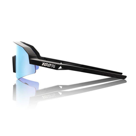 RIDE 100% Slendale XS Sunglasses - Matte Negre / HiPER Blue Multilayer Mirror Lens