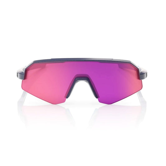 RIDE 100% Slendale XS Sunglasses - Satin Storm Metallic / Purple Multilayer Mirror Lens