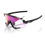 RIDE 100% Slendale Solbriller - Gloss Sort / Purple Flash Mirror Photochromic Lens