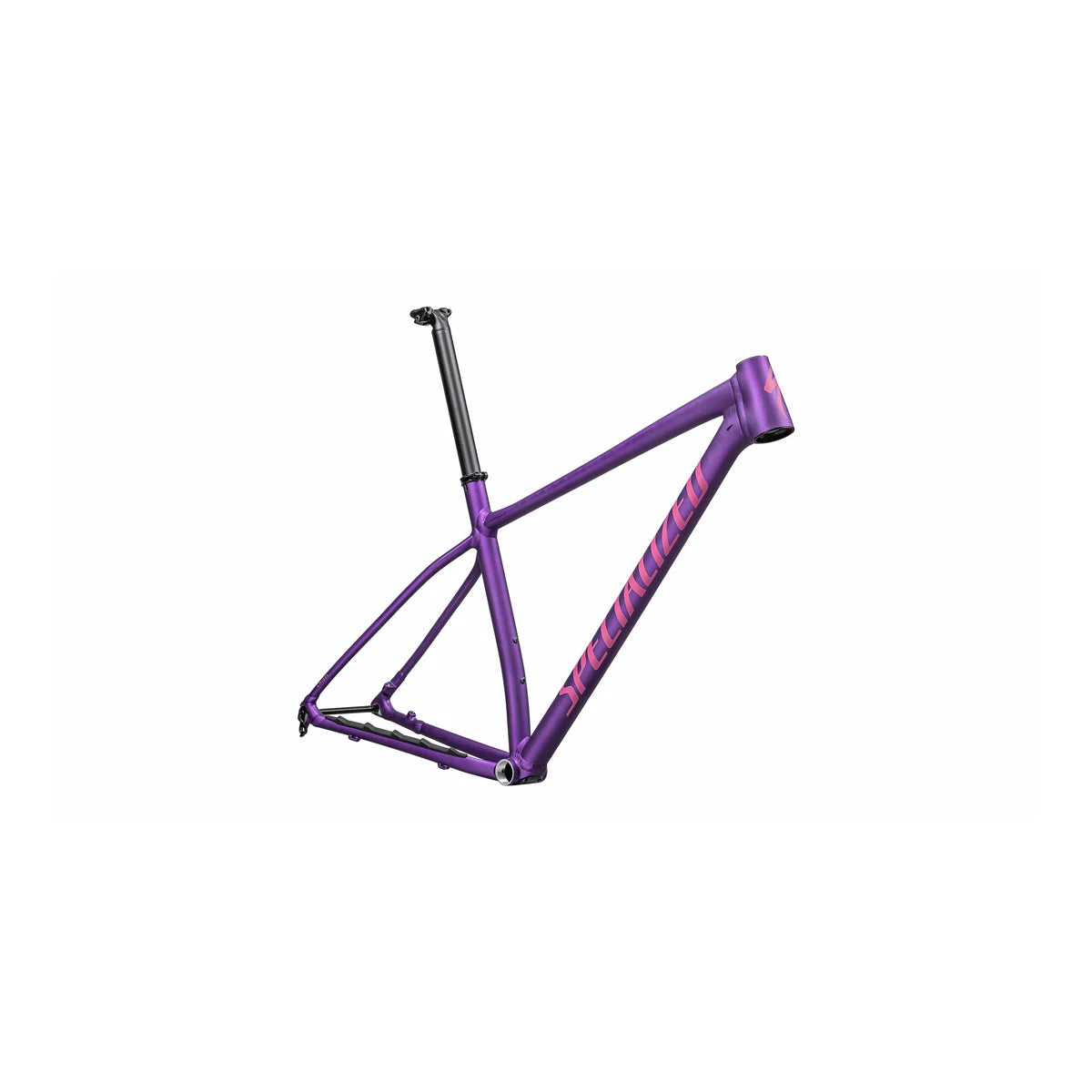 SPECIALIZED Chisel Hardtail 2025 Mountain Bike Frameset - Gloss Purple Tint Linear Brushed / Rebel Pink