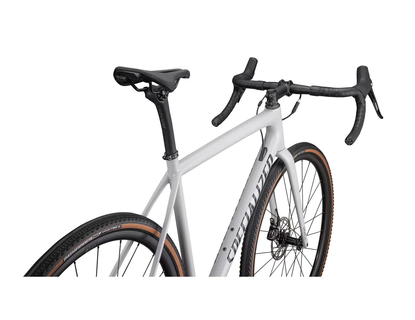 SPECIALIZED CRUX Comp Complete Bike Gravel Sram Rival - GLOSS DOVE GREY/METALLIC NAVY-Complete Gravel Bikes-