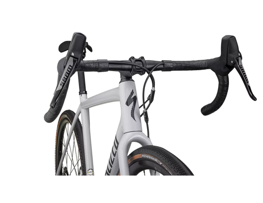 SPECIALIZED CRUX Comp Complete Bike Gravel Sram Rival - GLOSS DOVE GREY/METALLIC NAVY-Complete Gravel Bikes-