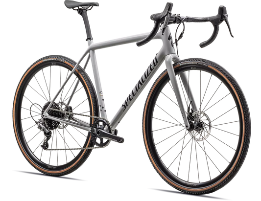 SPECIALIZED CRUX Comp Complete Bike Gravel Sram Rival - GLOSS DOVE GREY/METALLIC NAVY-Complete Gravel Bikes-