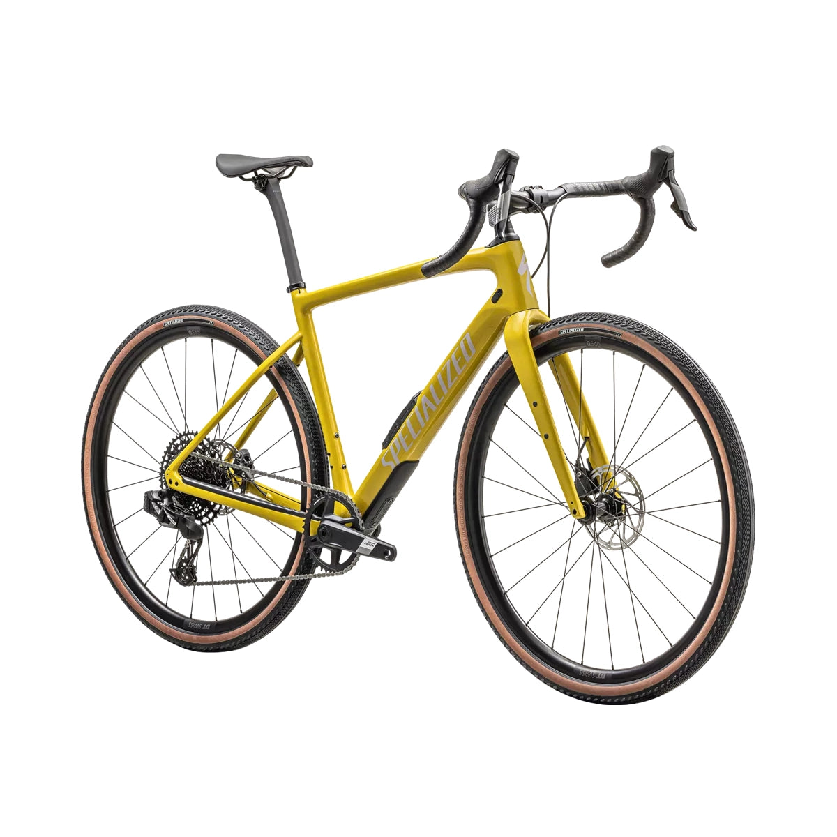 SPECIALIZED Diverge Comp Carbon Complete Gravel Bike - GLOSS METALLIC SULFUR/AMBER GLOW/PURPLE HAZE/METALLIC OBSIDIAN