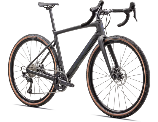 SPECIALIZED Diverge Sport Carbon Complete Gravel Bike - SATIN CARBON/BLUE ONYX-Complete Gravel Bikes-