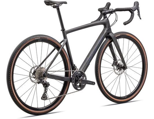 SPECIALIZED Diverge Sport Carbon Complete Gravel Bike - SATIN CARBON/BLUE ONYX-Complete Gravel Bikes-