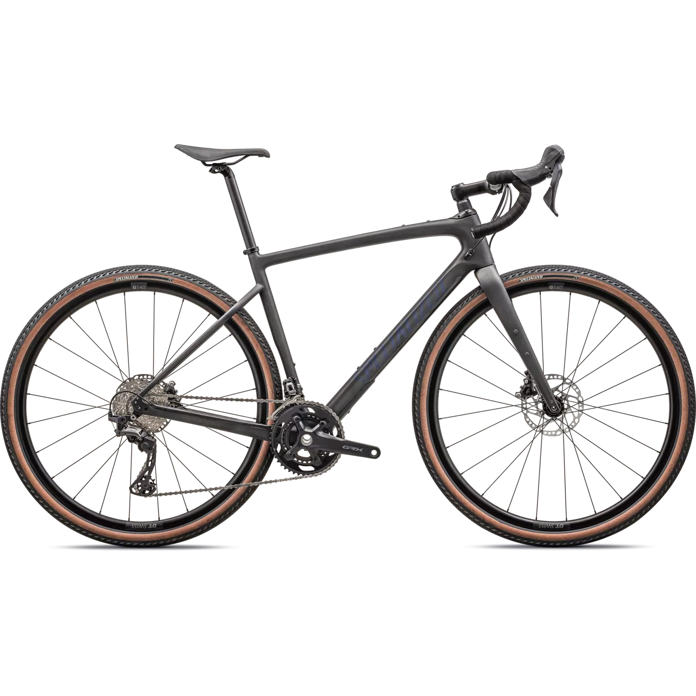 SPECIALIZED Diverge Sport Carbon Complete Gravel Bike - SATIN CARBON/BLUE ONYX-Complete Gravel Bikes-