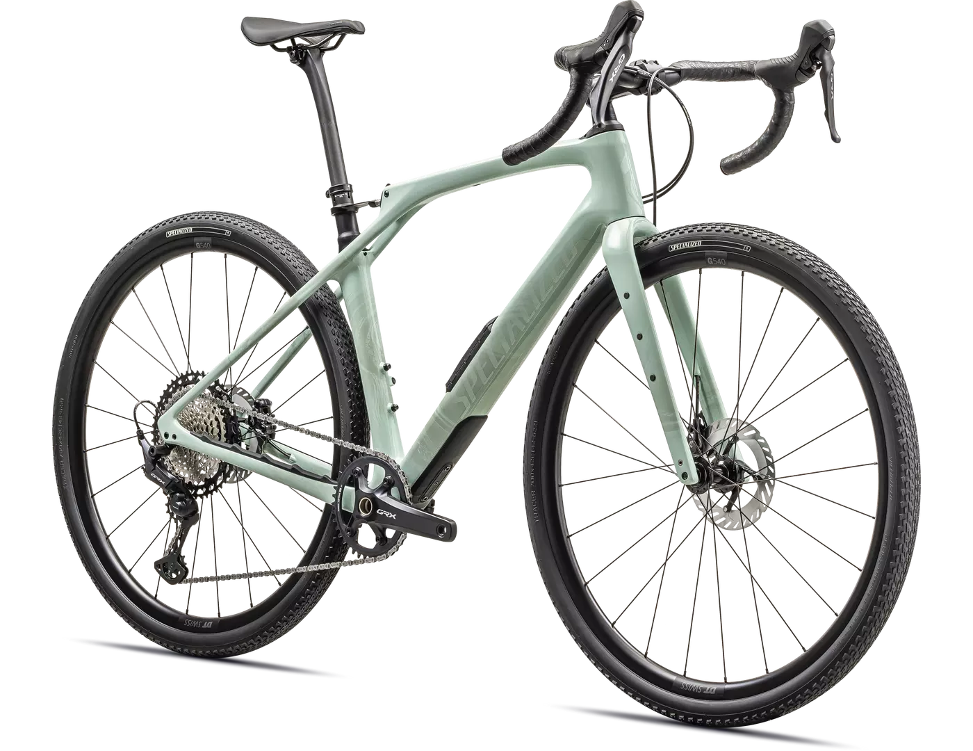 SPECIALIZED Diverge STR Comp Complete Gravel Bike Shimano GRX - GLOSS WHITE SAGE/PEARL-Complete Gravel Bikes-