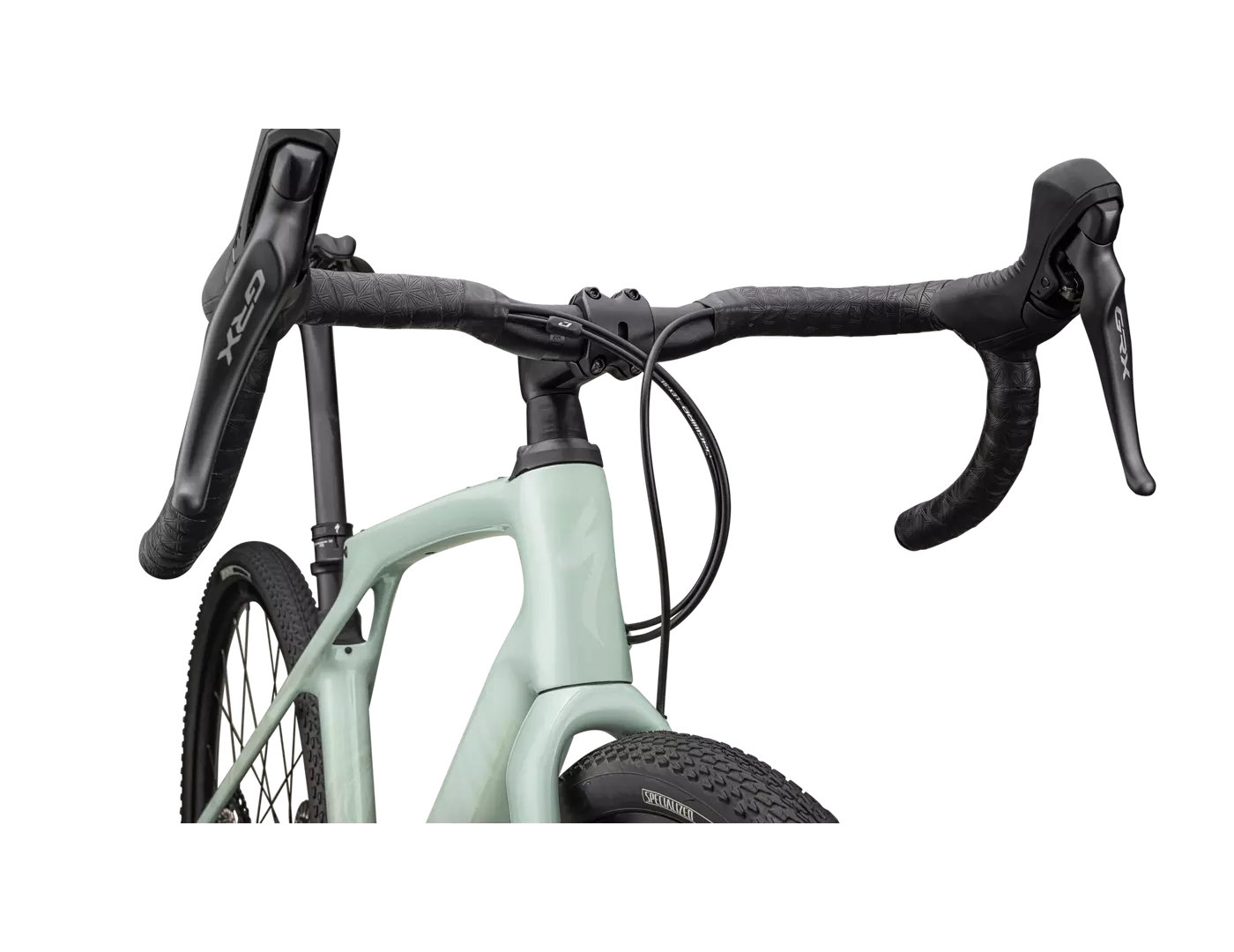 SPECIALIZED Diverge STR Comp Complete Gravel Bike Shimano GRX - GLOSS WHITE SAGE/PEARL-Complete Gravel Bikes-