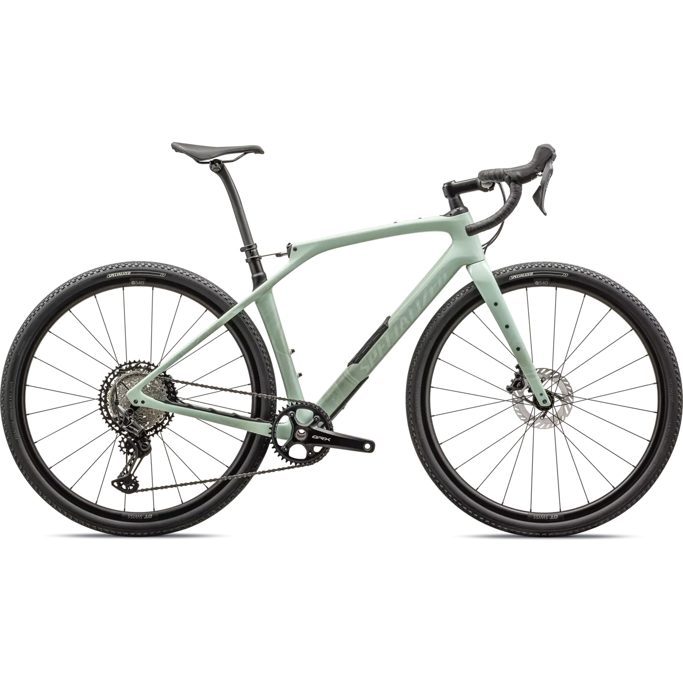 SPECIALIZED Diverge STR Comp Complete Gravel Bike Shimano GRX - GLOSS WHITE SAGE/PEARL-Complete Gravel Bikes-