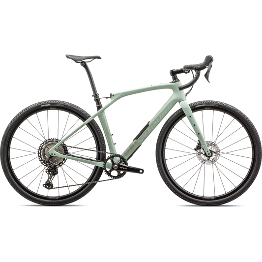 SPECIALIZED Diverge STR Comp Complete Gravel Bike Shimano GRX - GLOSS WHITE SAGE/PEARL-Complete Gravel Bikes-