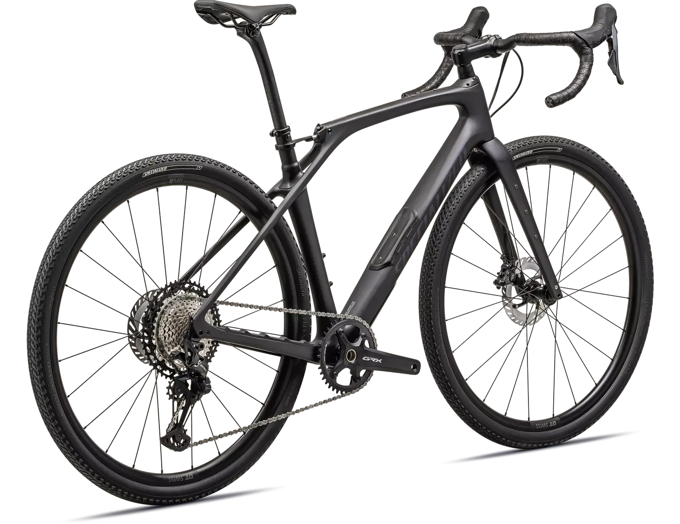 SPECIALIZED Diverge STR Comp Complete Gravel Bike Shimano GRX - SATIN METALLIC MIDNIGHT SHADOW/VIOLET GHOST PEARL