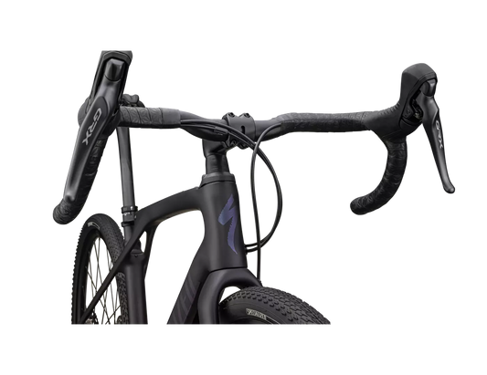 SPECIALIZED Diverge STR Comp Complete Gravel Bike Shimano GRX - SATIN METALLIC MIDNIGHT SHADOW/VIOLET GHOST PEARL-Complete Gravel Bikes-