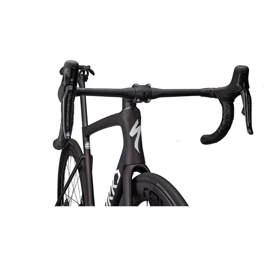 SPECIALIZED SW TARMAC SL7 Disc Complete Bike Road Shimano Dura Ace Di2 - Satin Red Onyx Granite Over Black / Metallic White Silver-Complete Road Bikes-