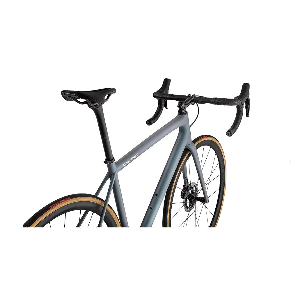 SPECIALIZED SWORKS AETHOS SW 2022 Complete Road Bike Shimano Dura Ace 9200 - Cool Grey/Chameleon Eyris Tint/Brushed Chrome-Complete Road Bikes-