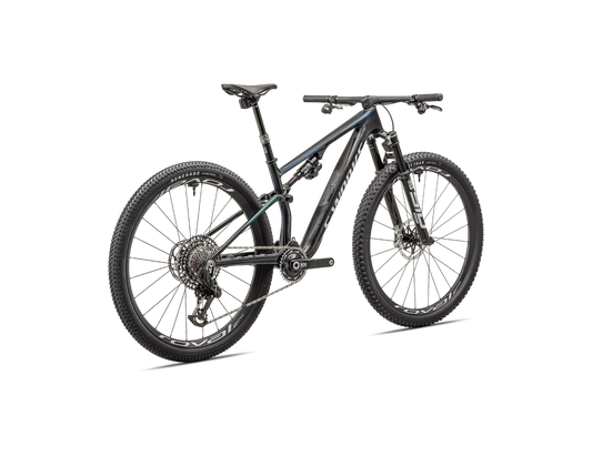 SPECIALIZED Sworks Epic 8 SRAM XX Complete MTB - Gloss Carbon/Astral Blue/Electric Green/Cyan Edge Fade/Metallic White Silver-Complete MTB Bikes-