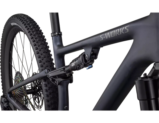 SPECIALIZED SWORKS Epic Evo SRAM XX1 AXS Complete MTB - Satin Blue Ghost Pearl/Black Chrome/Gold Ghost Pearl-Complete MTB Bikes-