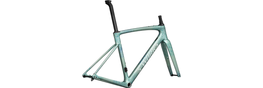 SPECIALIZED Sworks Roubaix SL8 2023 Road Frameset - METALLIC WHITE SAGE/INK/WHITE SAGE-Road Frameset-