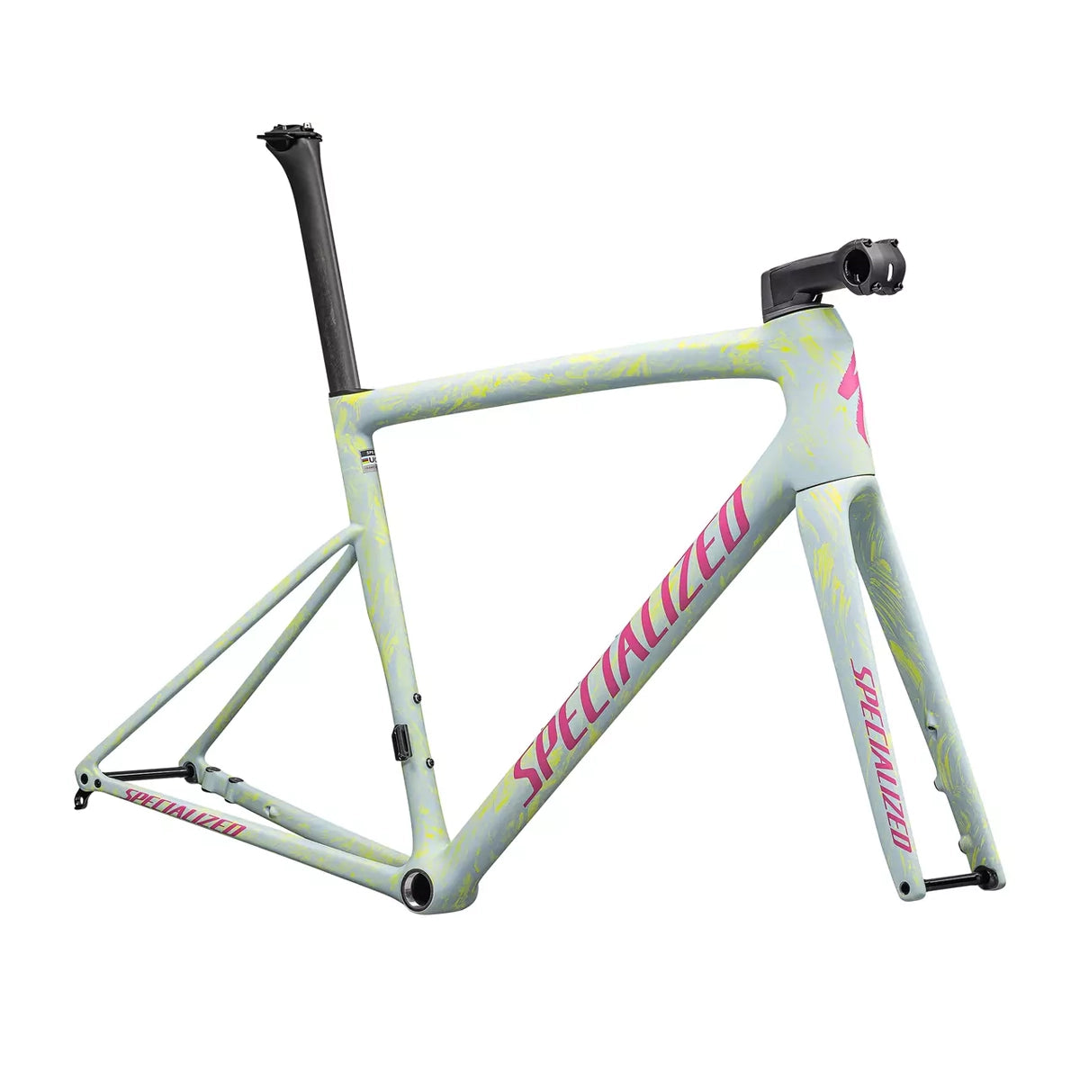 SPECIALIZED Tarmac SL8 2025 Road Frameset - Satin Ion Metallic/Sea Foam Strata/Rebel Pink