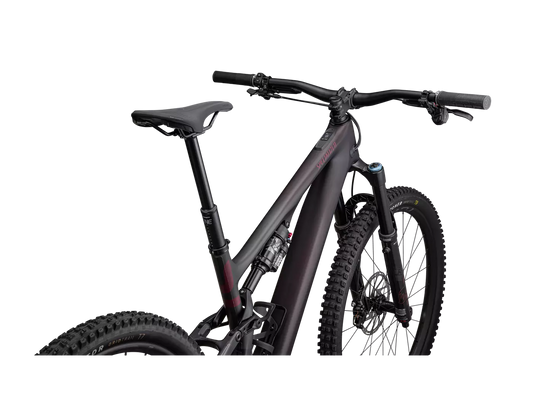 SPECIALIZED Turbo Levo SL Expert Carbon Complete MTB Ebike - Satin Red Tint Over Carbon / Maroon / Silver Dust-Complete E-MTB Bike-