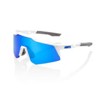 RIDE 100% Speedcraft XS Sunglasses - Matte Blanc / Blue Multilayer Mirror Lens