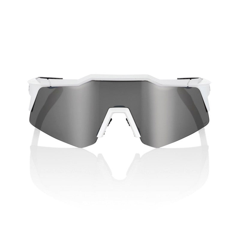 RIDE 100% Speedcraft XS Sunglasses - Matte Blanco / HiPER Silver Mirror Lens