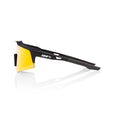 RIDE 100% Speedcraft XS Solbriller - Soft Tact Sort / HiPER Red Multilayer Mirror Lens
