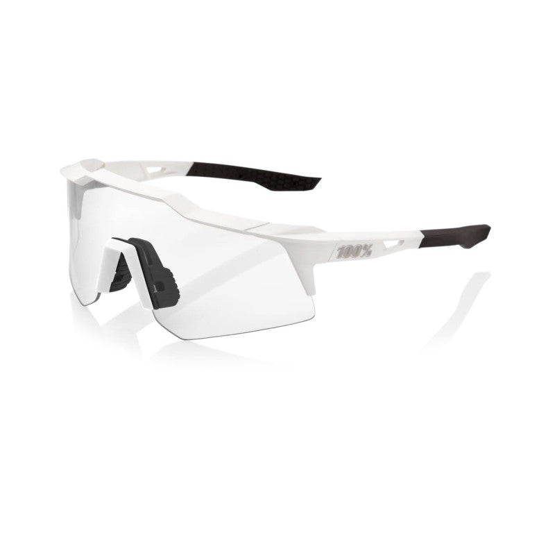 RIDE 100% Speedcraft XS Sunglasses - Matte Blanco / HiPER Silver Mirror Lens