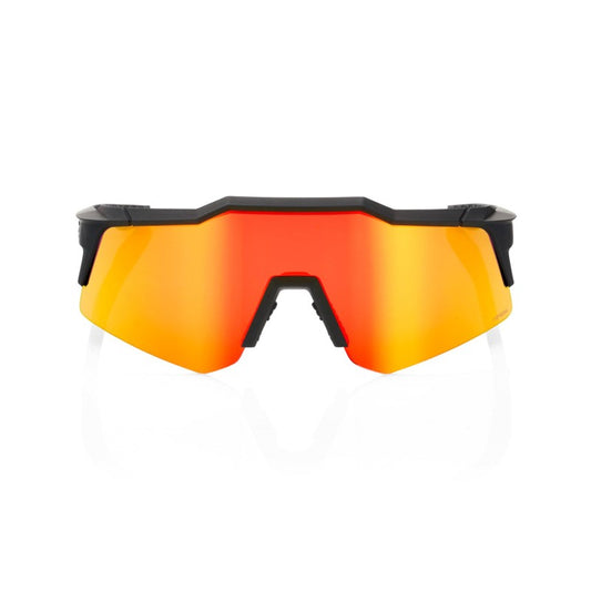 RIDE 100% Speedcraft XS Sunglasses - Soft Tact Negre / HiPER Red Multilayer Mirror Lens