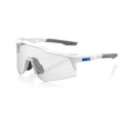 RIDE 100% Speedcraft XS Sunglasses - Matte Blanc / Blue Multilayer Mirror Lens