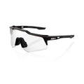 RIDE 100% Speedcraft XS Solbriller - Soft Tact Sort / HiPER Red Multilayer Mirror Lens