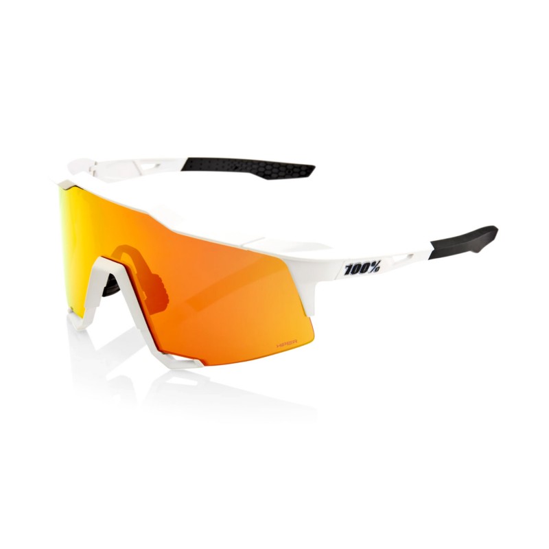 RIDE 100% Speedcraft Sunglasses - Soft Tact Negre / HiPER Red Multilayer Mirror Lens